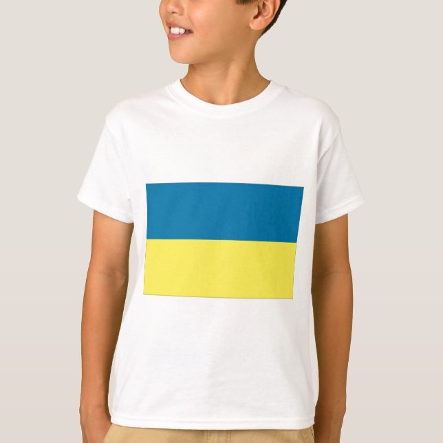 Ukraine-Flagge T-Shirt (Vorderseite)