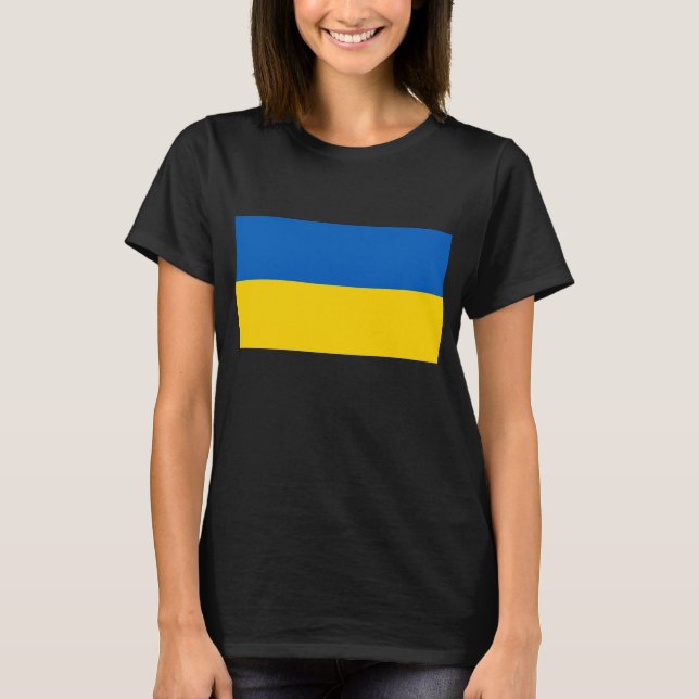 Ukraine-Flagge T-Shirt (Vorderseite)