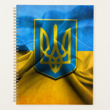 Ukraine Flagge Tryzub Trident Blue Gold 2 Plane