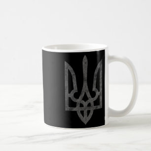 Ukraine-Flagge Ukraine-Armee Dreizack-Symbol Mitte Kaffeetasse