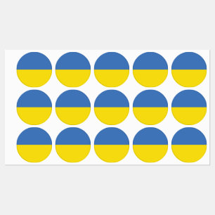 Ukraine-Flagge, Ukrainisch Slava Ukraini Слава Укр Etiketten