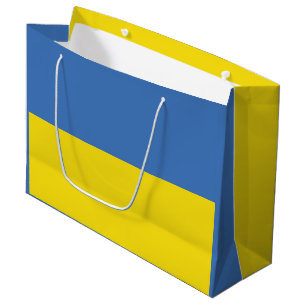 Ukraine-Flagge, Ukrainisch Slava Ukraini Слава Укр Große Geschenktüte