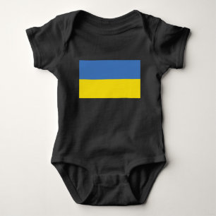 Ukraine-Flagge, Ukrainisch Slawa Ukrajini Слава Ук Baby Strampler