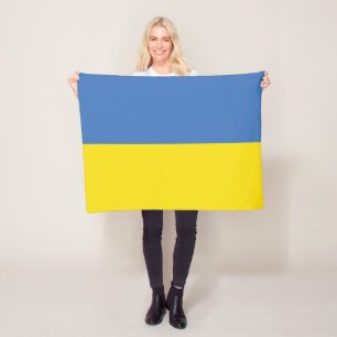 Ukraine-Flagge, Ukrainisch Slawa Ukrajini Слава Ук Fleecedecke