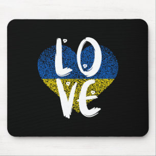 Ukraine-Flagge Ukrainisch Ukraine Stolz Herz 1  Mousepad