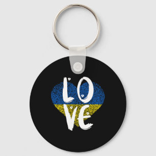 Ukraine-Flagge Ukrainisch Ukraine Stolz Herz 1 Schlüsselanhänger