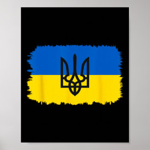 Ukraine-Flagge Ukrainisch Ukraine Stolz Herz 4  Poster