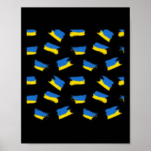 Ukraine-Flagge - Ukrainische Flagge - Ukraine Poster