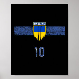 Ukraine-Flagge Ukrainische Stolzliebhaber 3 Poster