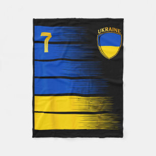Ukraine-Flagge Ukrainische Stolzliebhaber 4  Fleecedecke