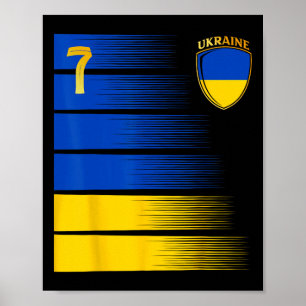 Ukraine-Flagge Ukrainische Stolzliebhaber 4 Poster