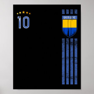 Ukraine-Flagge Ukrainische Stolzliebhaber 7 Poster