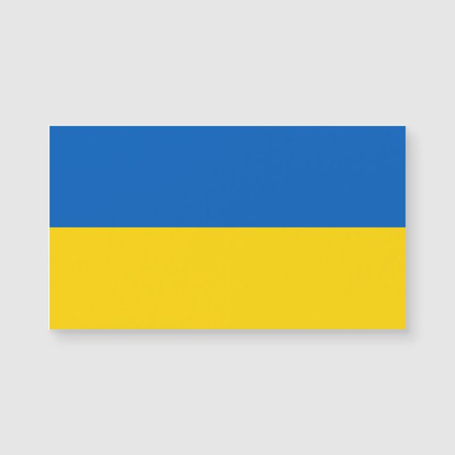 Ukraine Flagge Ukrainisches Patriotisches Patrioti Magnetkarte (Vorderseite)