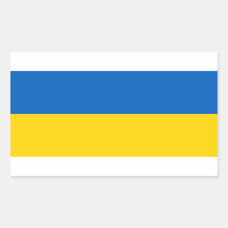 Ukraine Flagge Ukrainisches Patriotisches Patrioti Rechteckiger Aufkleber