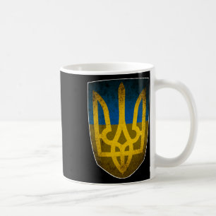 Ukraine-Flagge und Trident Ukrainisch Kaffeetasse