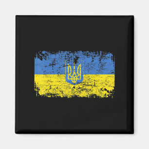 UKRAINE Flagge Vintage Männer Frauen Kinder UKRAIN Magnet