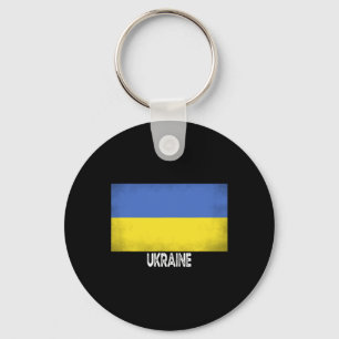 Ukraine-Flagge Vintage Stolz In Meiner DNA Europa  Schlüsselanhänger