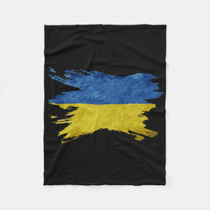 Ukraine-Flagge Vintage Ukrainische Flagge  Fleecedecke