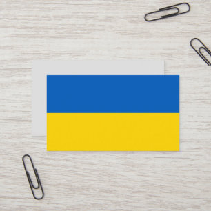 Ukraine-Flagge Visitenkarte