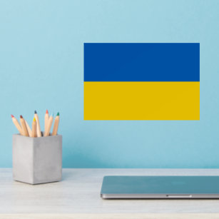 Ukraine-Flagge Wandaufkleber