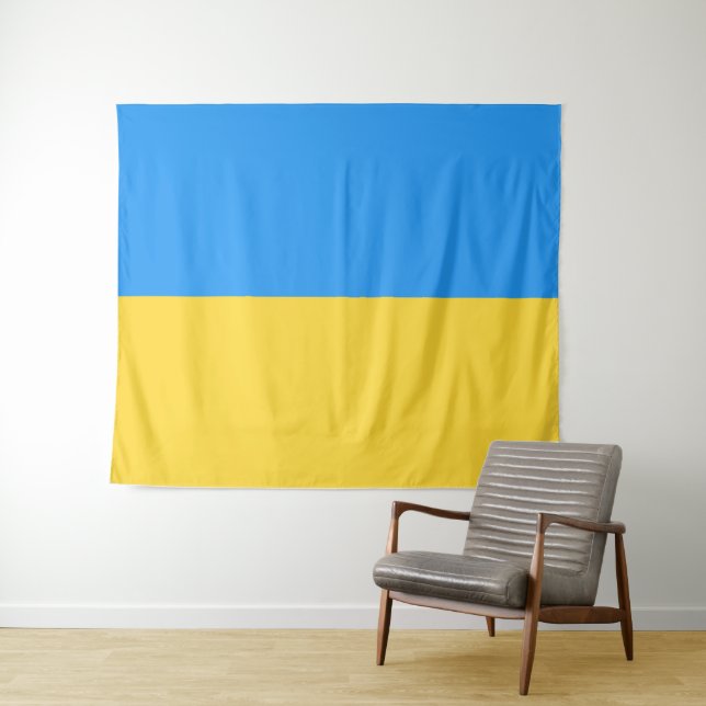 Ukraine-Flagge Wandteppich (Beispiel (Horizontal))
