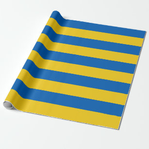 Ukraine Flaggen Blaue Gelbe Streifen Geschenkpapier