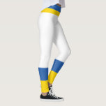 Ukraine Flaggen Farben Gelb Blau Moderne einfach Leggings<br><div class="desc">Design ist blau und gelb,  Unterstützung Ukraine.</div>