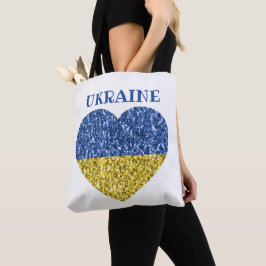 Ukraine Flaggen Glitzer Imitate Glitzern Herzstück