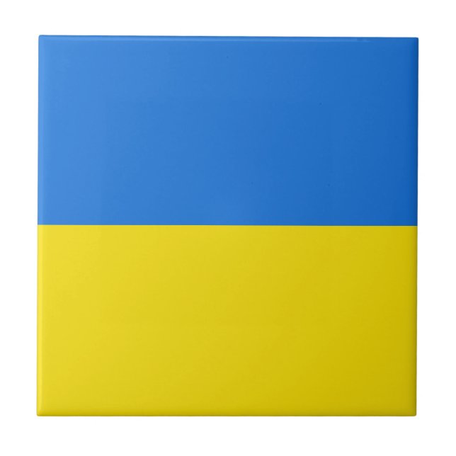 Ukraine-Flaggen-Keramik-Fliese Fliese (Vorderseite)