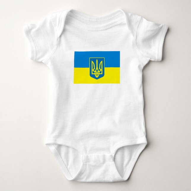 Ukraine-Flaggen-T - Shirt (Vorderseite)