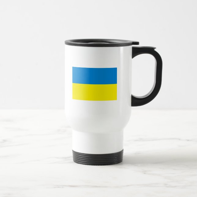 Ukraine-Flaggen-Tasse Reisebecher (Rechts)