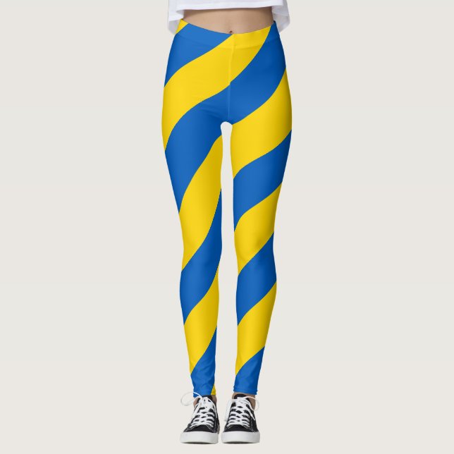 Ukraine-Flaggen-ukrainisches patriotisches Leggings (Vorderseite)