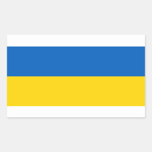 Ukraine* Flaggenaufkleber Rechteckiger Aufkleber