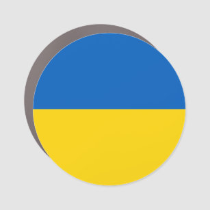 Ukraine Flaggenblau Gelb ukrainische Solidarität  Auto Magnet