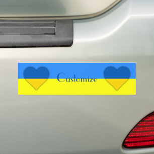 Ukraine Flaggenblau-Gelber Thunder_Cove Autoaufkleber