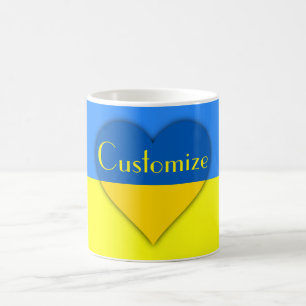 Ukraine Flaggenblau-Gelber Thunder_Cove Kaffeetasse