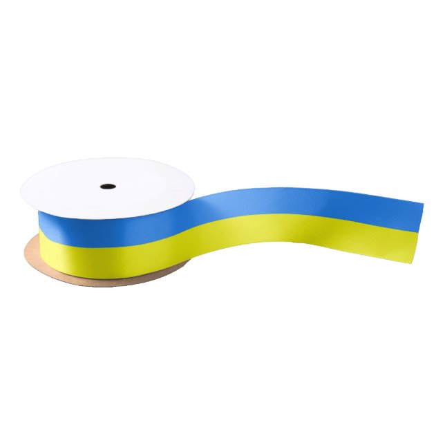 Ukraine Flaggenblau-Gelber Thunder_Cove Satinband (Spule)