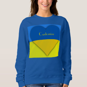 Ukraine Flaggenblau-Gelber Thunder_Cove Sweatshirt