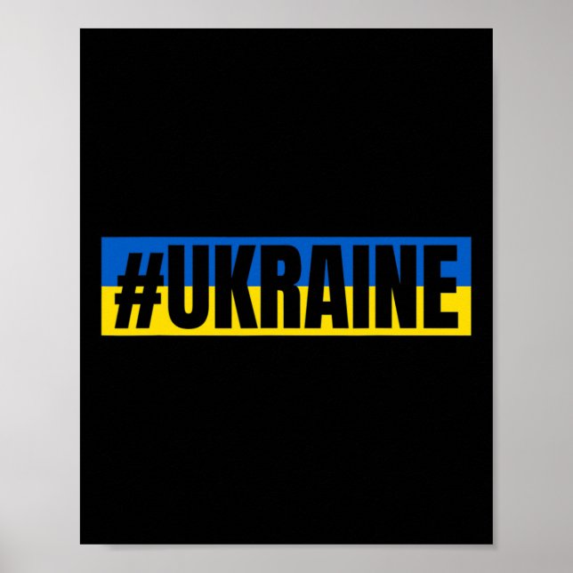 Ukraine-Flaggenfarben #ukraine  Poster (Vorne)