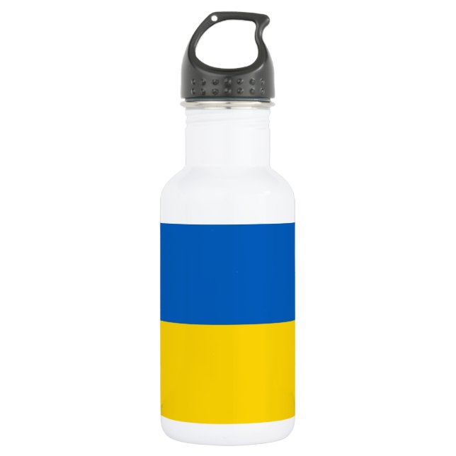 Ukraine Flaggenfrei-Flasche Trinkflasche (Vorderseite)