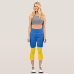 Ukraine Flaggenkapitän Leggings<br><div class="desc">Flaggen der Nationen der Welt in hoher Auflösung für Sie mit Stolz zu zeigen.</div>