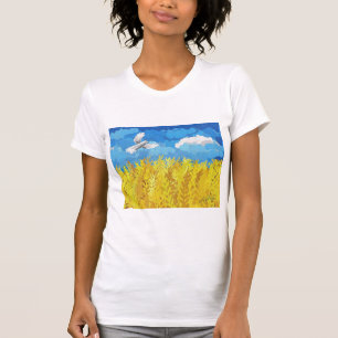 Ukraine Flaggenlandschaft T-Shirt