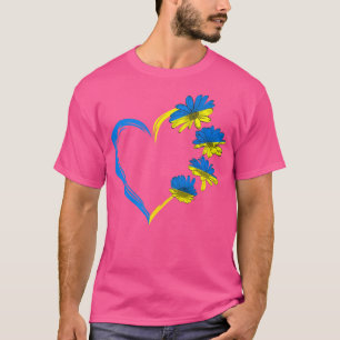 Ukraine Flaggensonnenblume Vintag Ukrainische Lieb T-Shirt