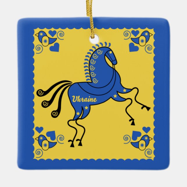 Ukraine Folkkunst Keramikornament (Vorderseite)