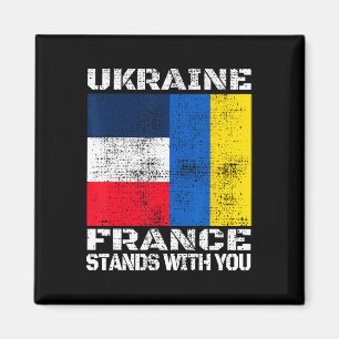 Ukraine Frankreich steht mit Ihnen Französische Un Magnet