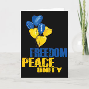 Ukraine Freiheit Frieden Einheit Lloons Ukrainisch Karte