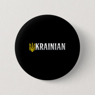 Ukraine Frieden Heimat Flagge Ukrainisch Ukrainisc Button