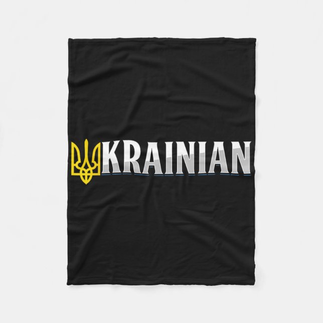 Ukraine Frieden Heimat Flagge Ukrainisch Ukrainisc Fleecedecke (Vorderseite)