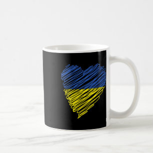 Ukraine Frieden Herz Einheit Bewusstsein Ermächtig Kaffeetasse