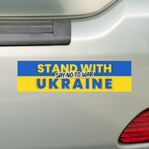 Ukraine - Frieden - ukrainische Flagge - Freiheit Autoaufkleber